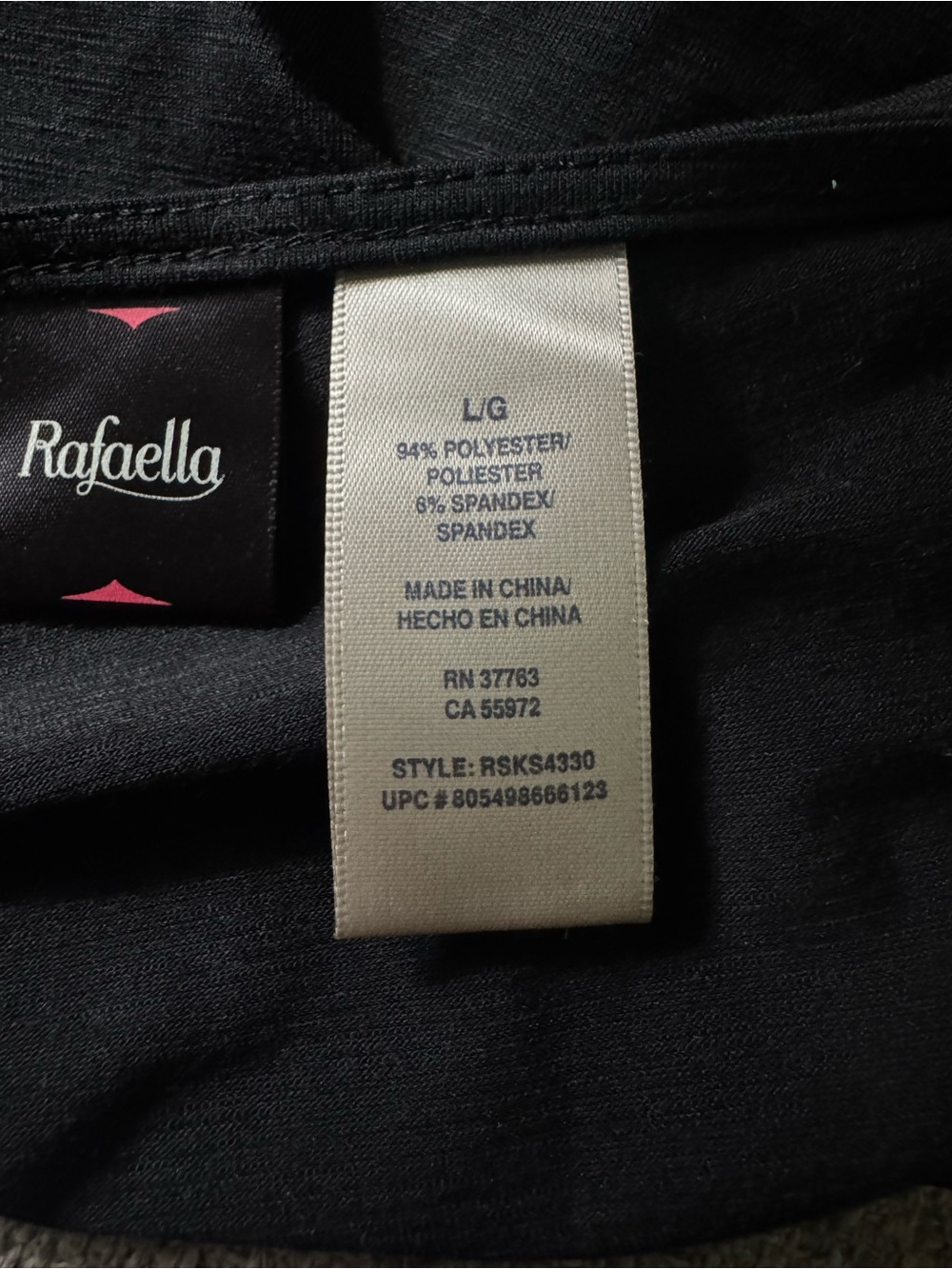 Rafaella Black Sleeveless Ruffle-Front Blouse - Picture 4 of 4